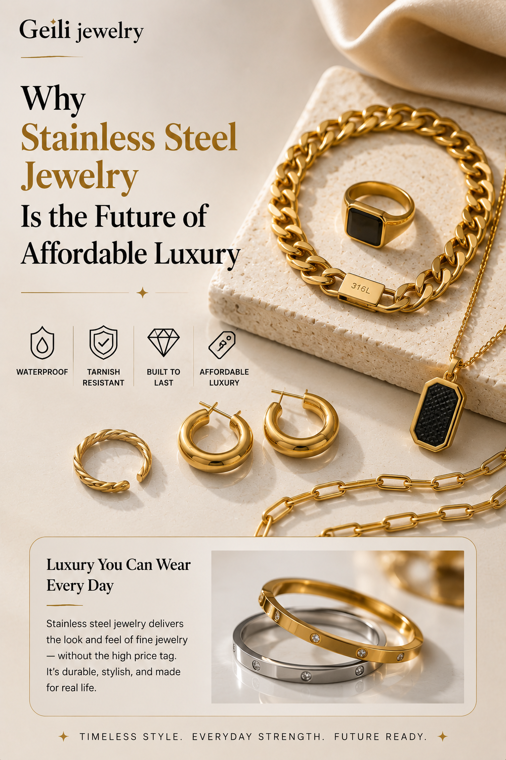 Why Stainless Steel Jewelry Is the Future of Affordable Luxury