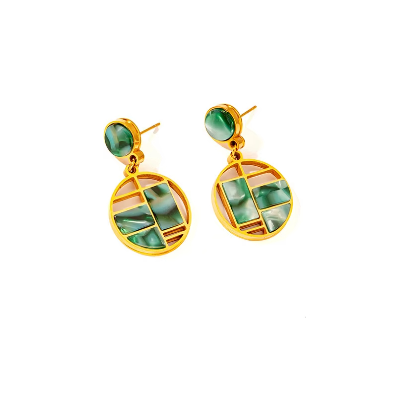 Women's Earrings New Fashion Retro High-End Design Gold Plated Direct Factory Sales Earrings