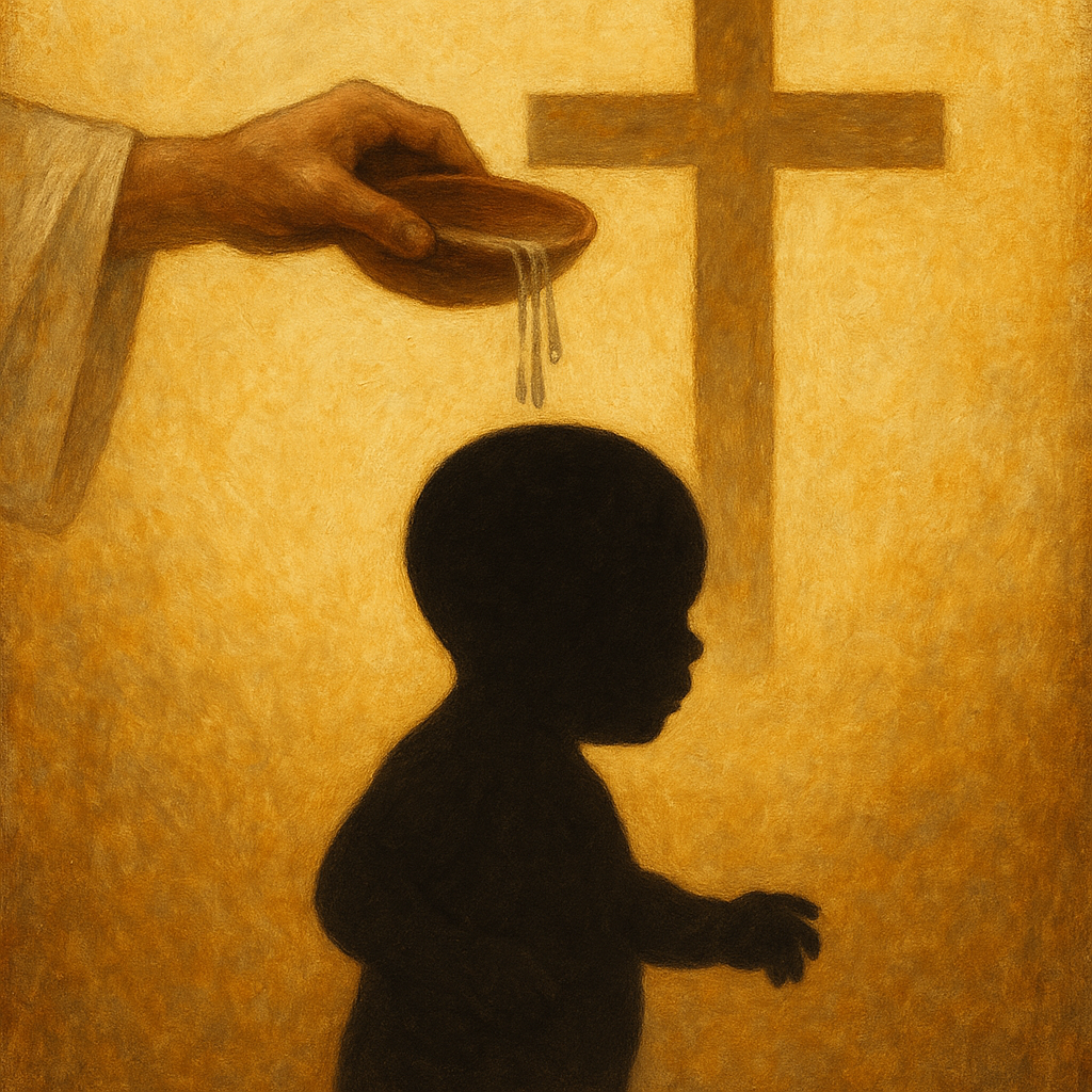 Gold Baptism Cross Necklace for Baby Boy – Christening Crucifix Jewelry Gift