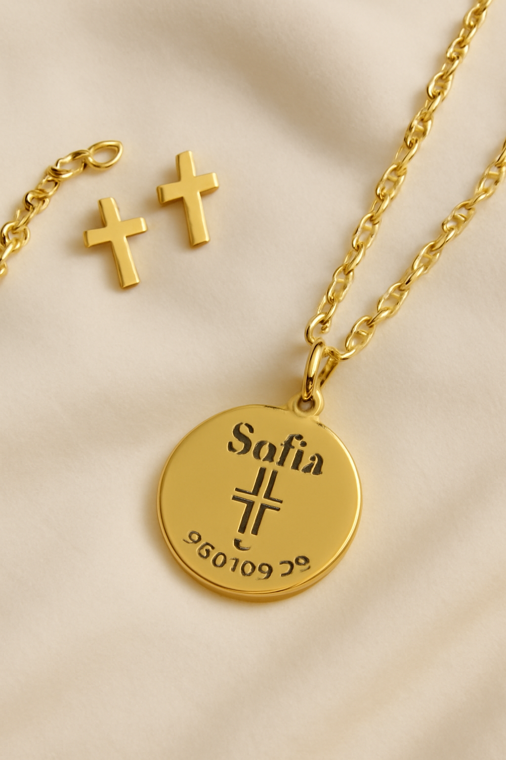 Gold Baptism Bracelet for Baby Girl – Infant Christening Jewelry Gift