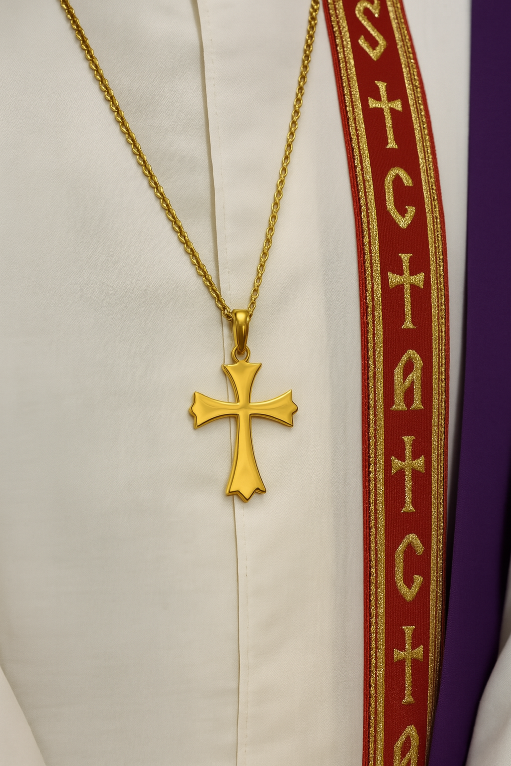 Gold Catholic Medal Necklace – Classic Catholic Pendant Necklace | Catholic Religious Pendants