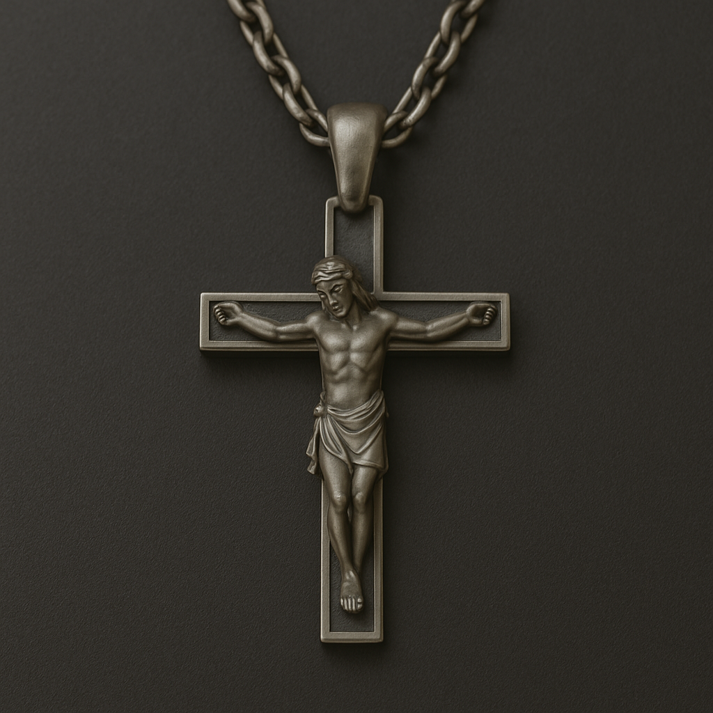 Custom Christian Jewelry – Jesus Crucifix Pendant Necklace