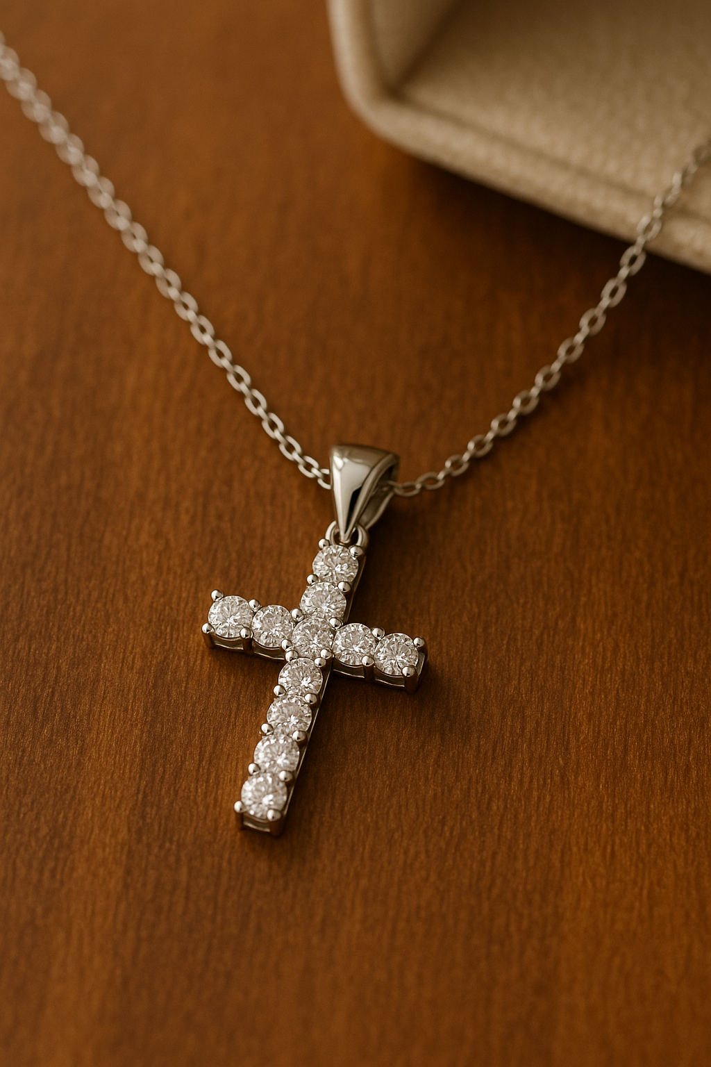 Diamond Gold Pendant Necklace for Women – Small Cross Pendant Jewelry