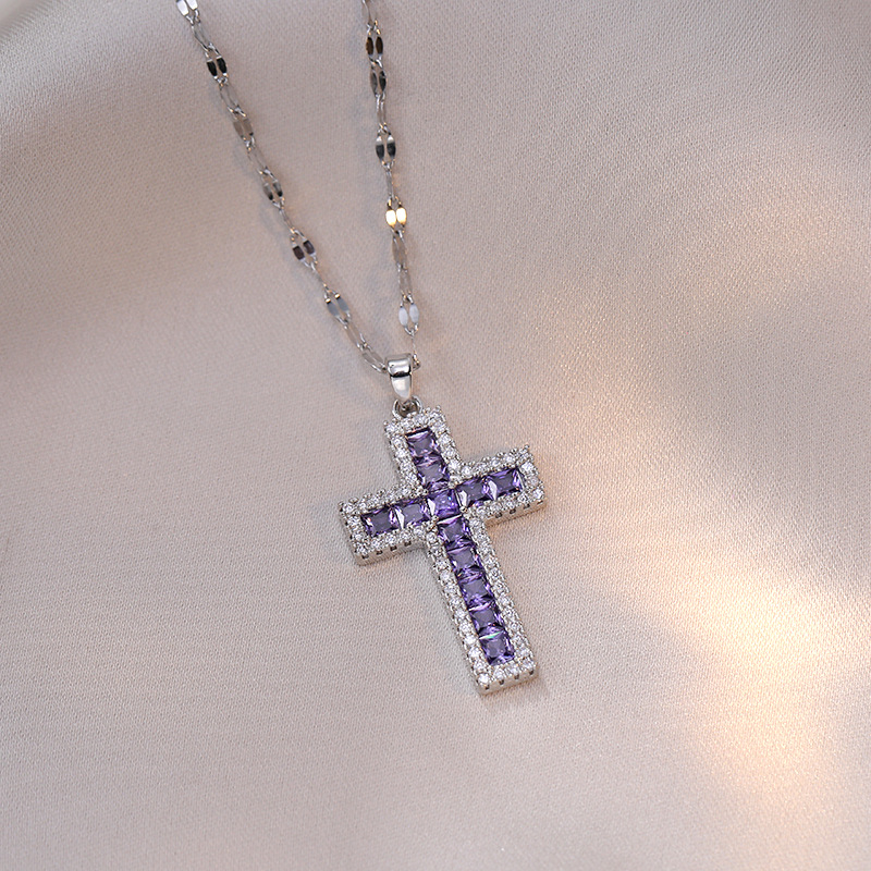 Luxury Cross Pendant Necklace Different Styles of Silver Chains Silver Chain Types
