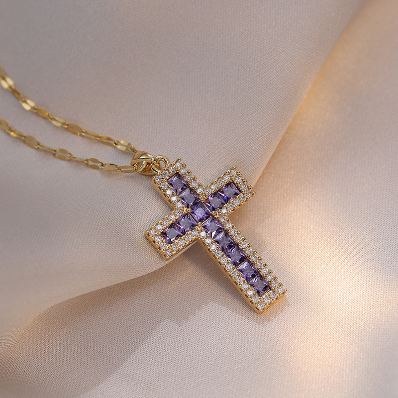 Luxury Cross Pendant Necklace Different Styles of Silver Chains Silver Chain Types