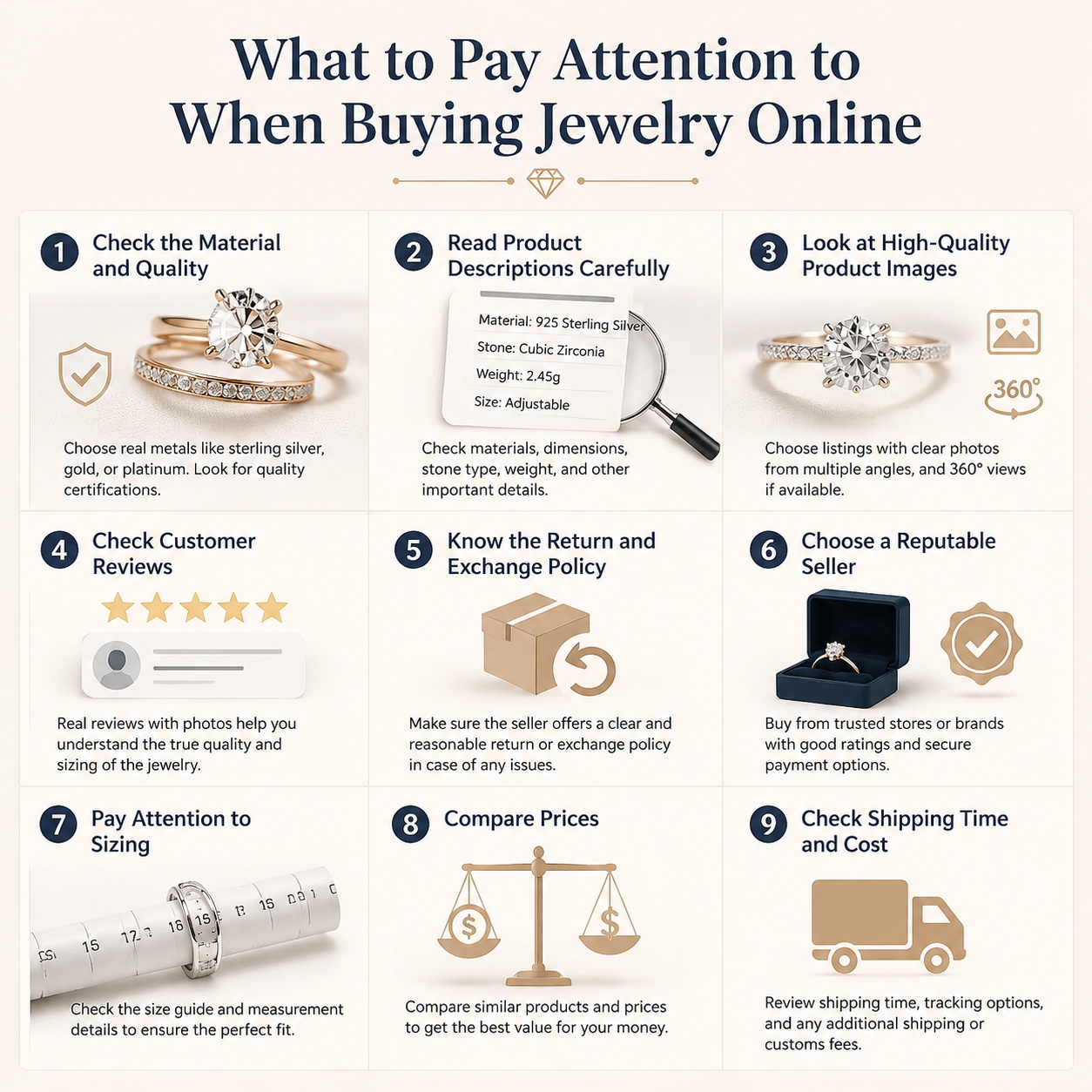 What to Pay Attention to When Buying Jewelry Online