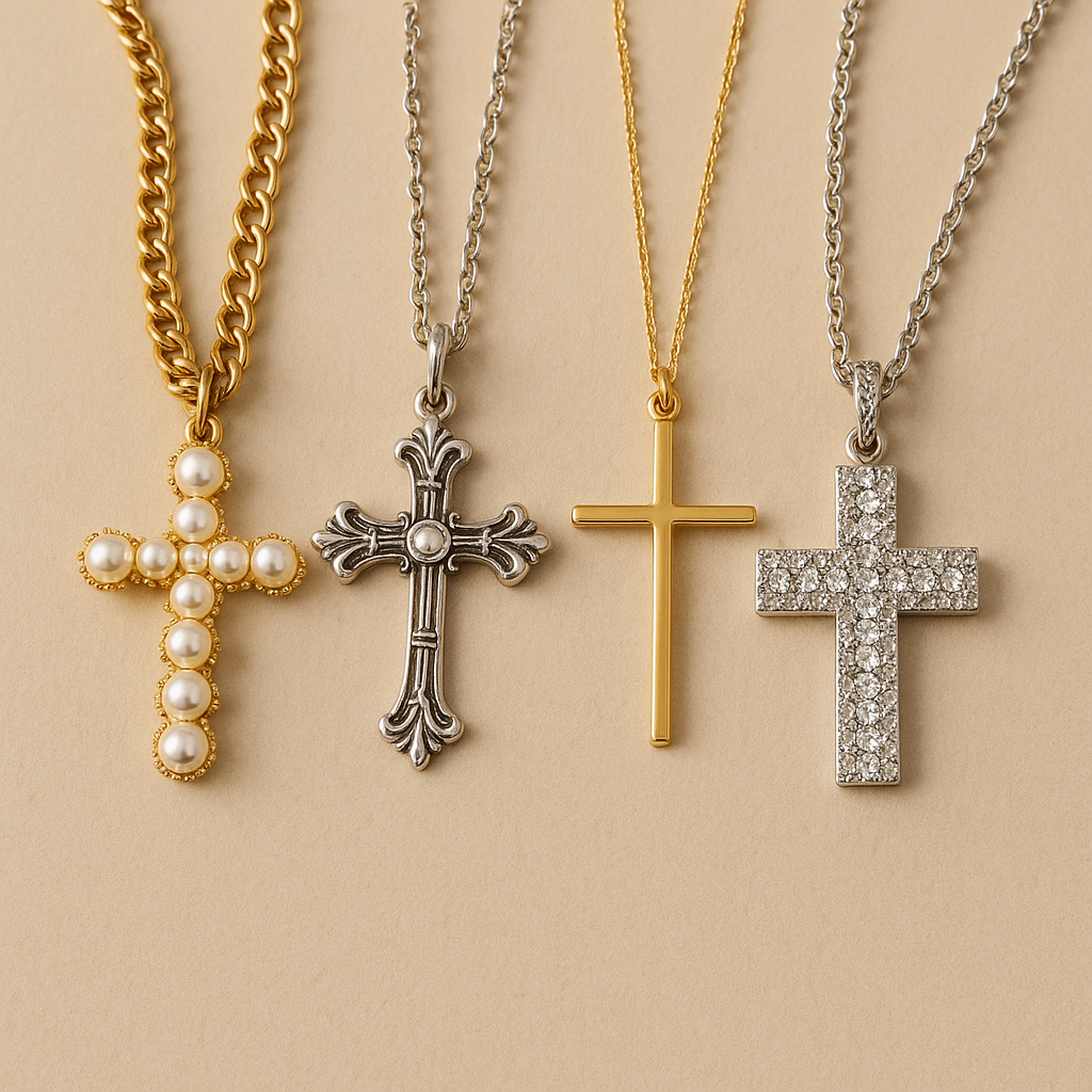 Fashion Jewelry Cross Necklaces for Men and Women
