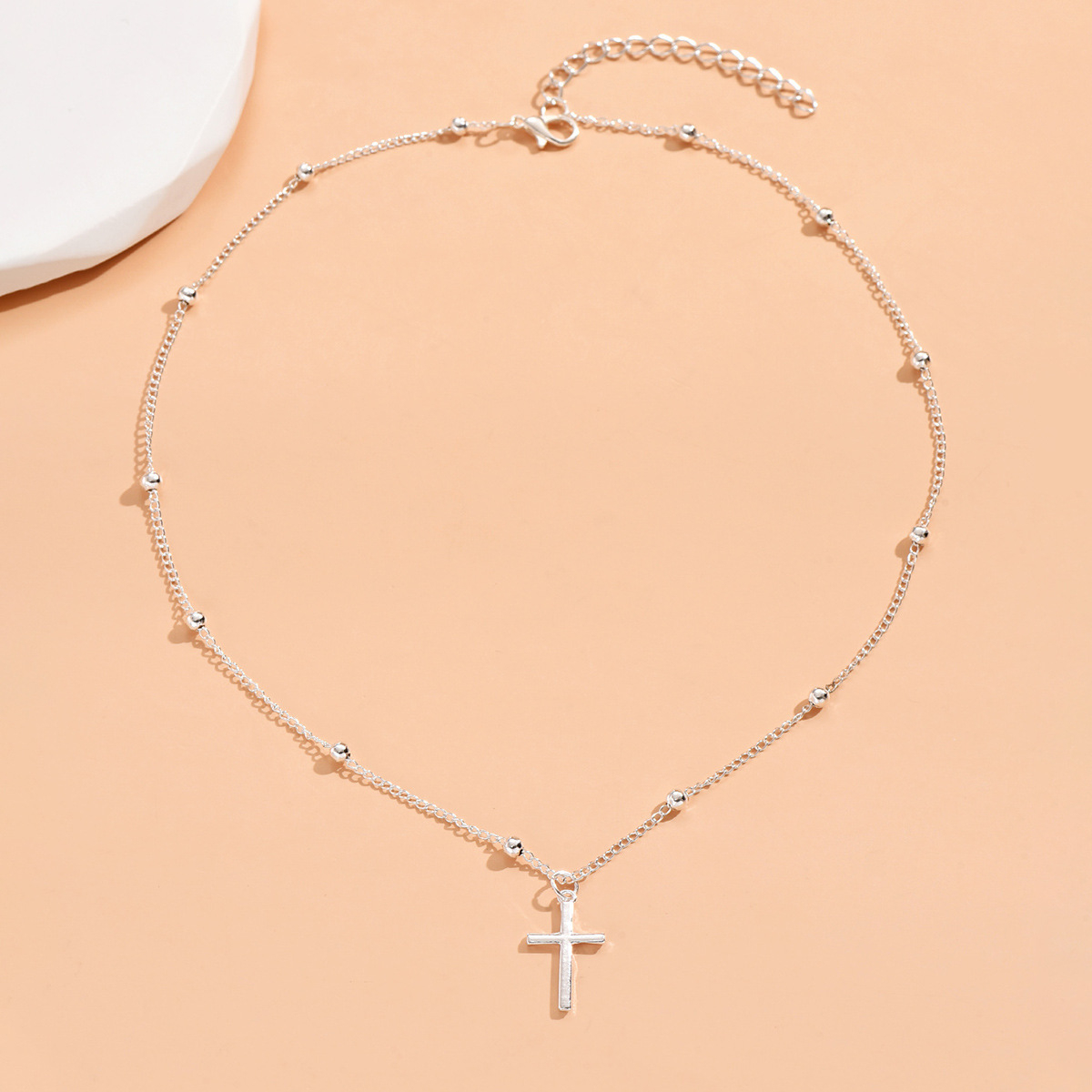 Feminine Fine Jewelry Gold Cross Necklace – Dainty Girls Ladies Pendant