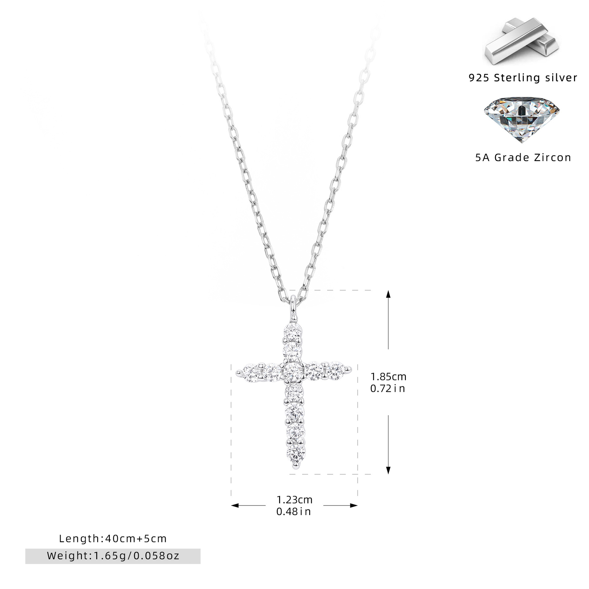 Hammered Cross Necklace Hammered Silver Cross Necklace Hammered Silver Cross Pendant