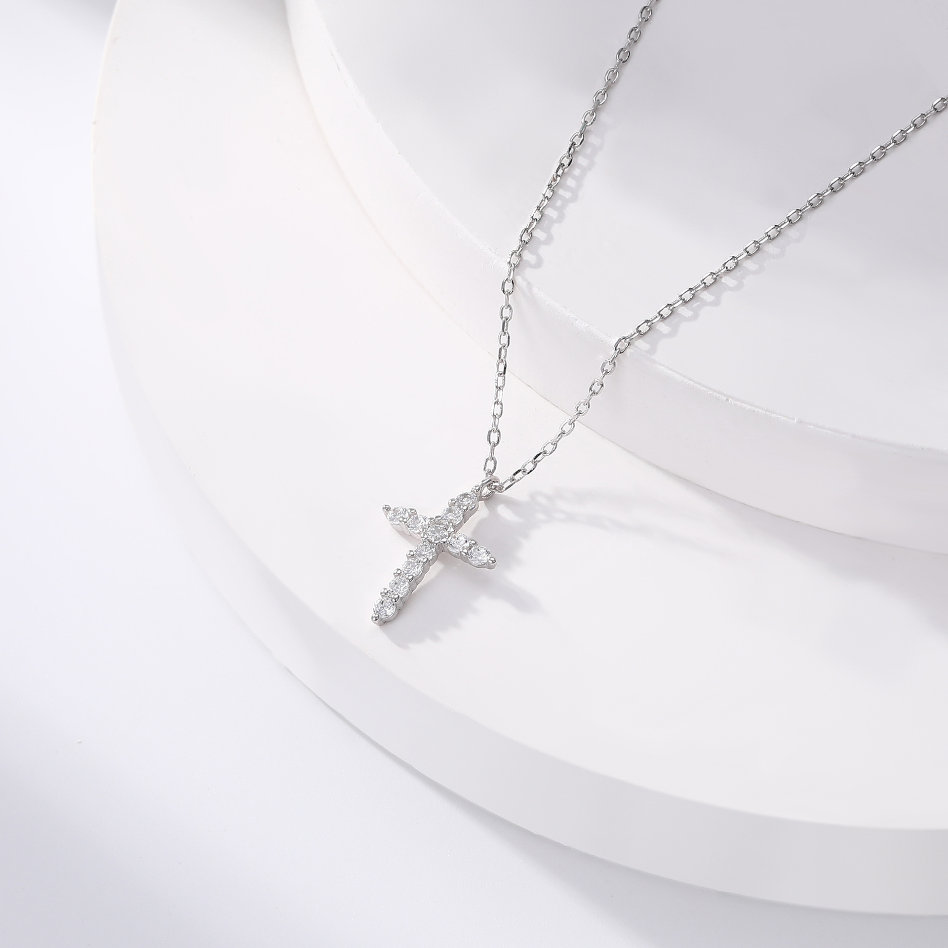 Hammered Cross Necklace Hammered Silver Cross Necklace Hammered Silver Cross Pendant
