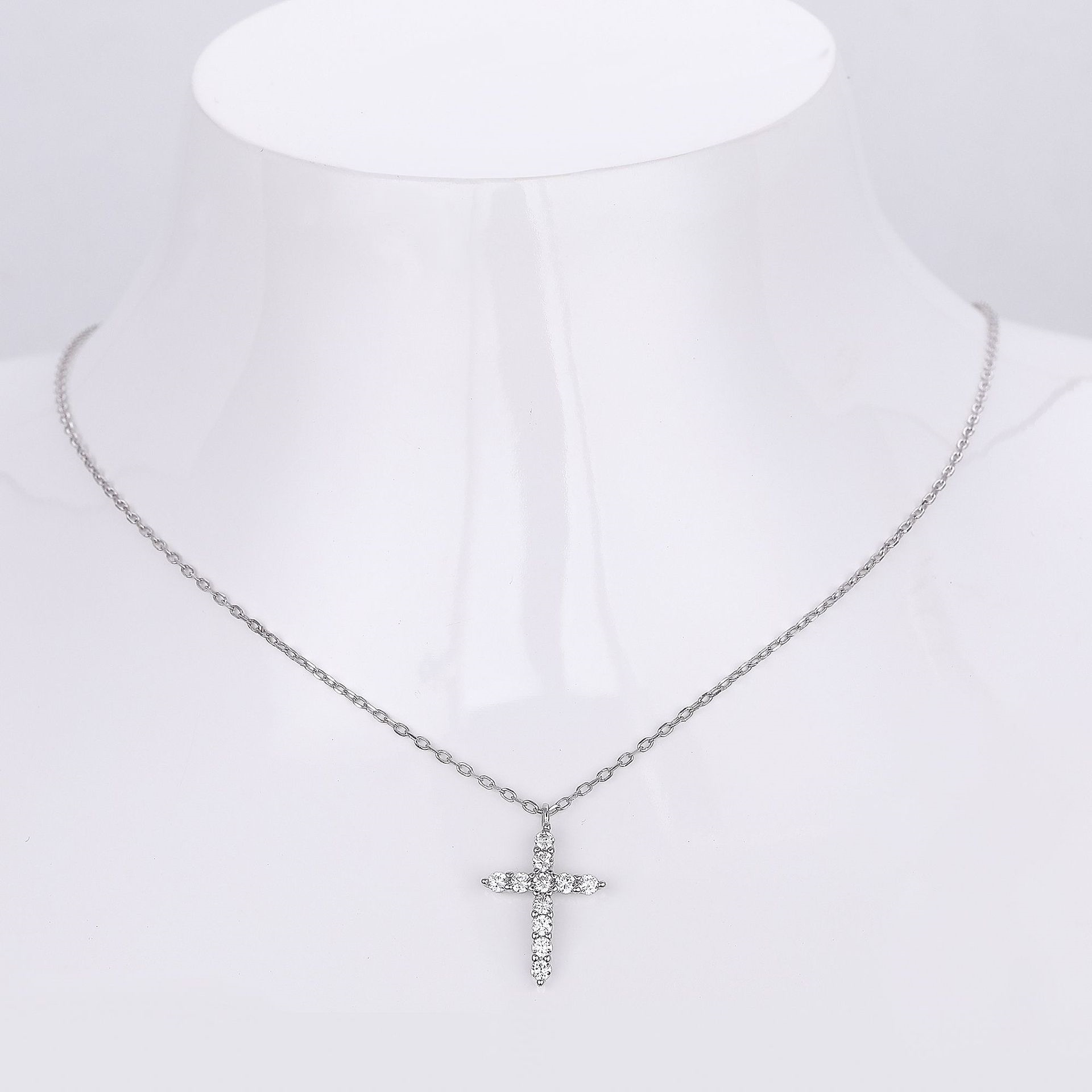 Hammered Cross Necklace Hammered Silver Cross Necklace Hammered Silver Cross Pendant