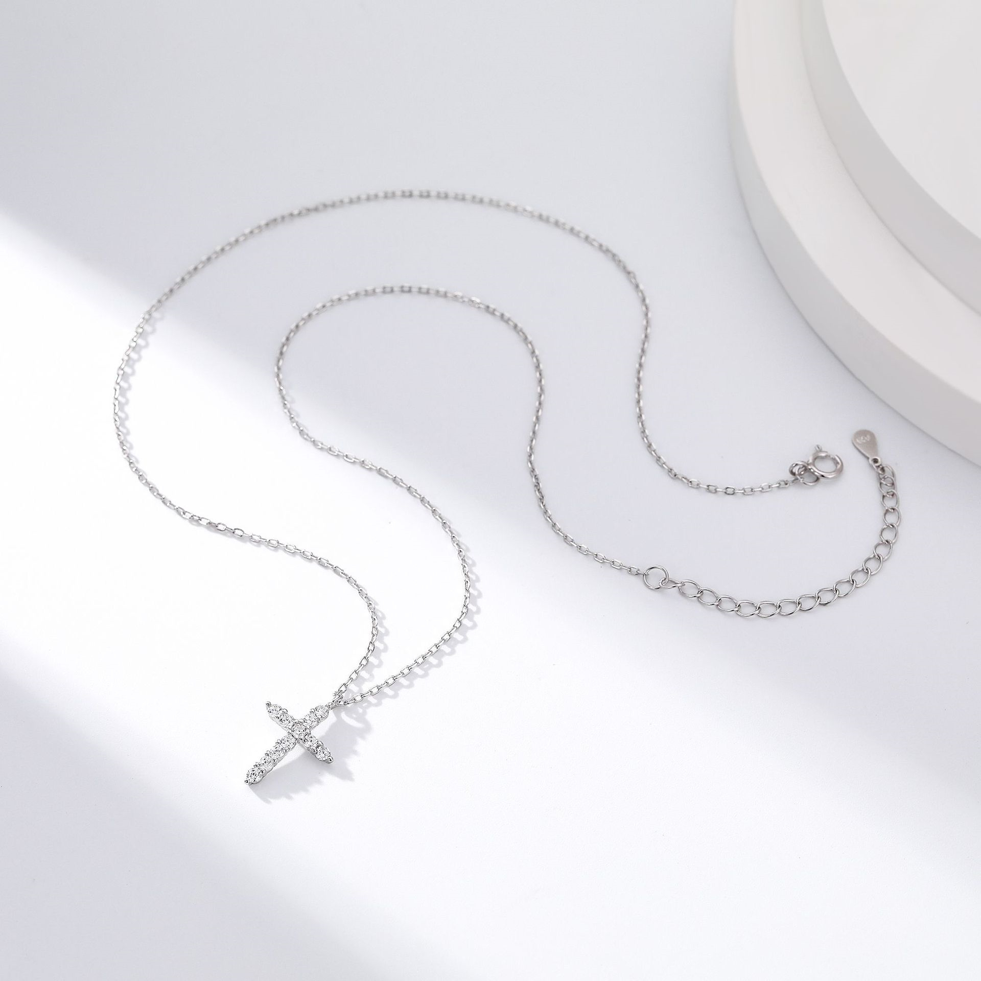 Hammered Cross Necklace Hammered Silver Cross Necklace Hammered Silver Cross Pendant