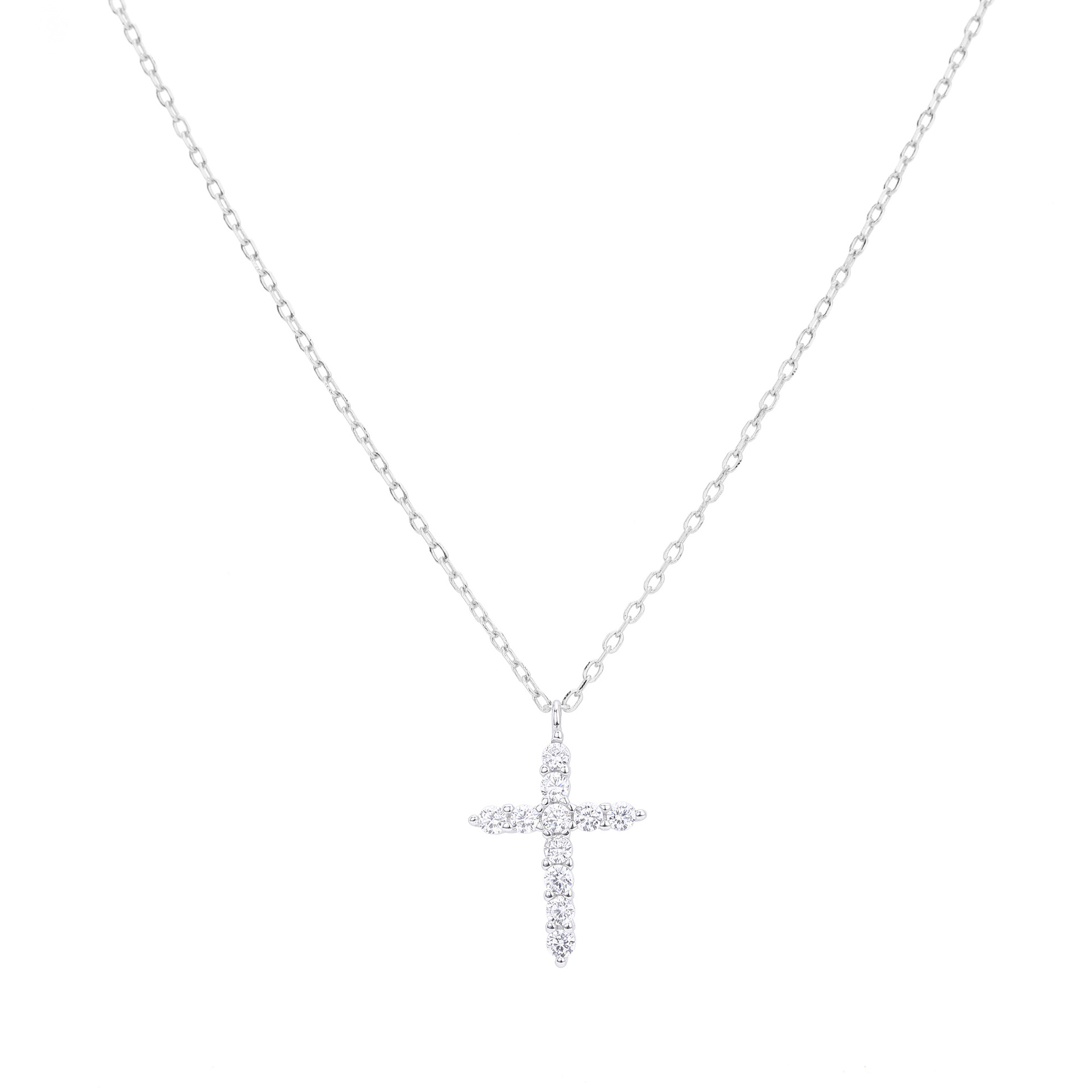 Hammered Cross Necklace Hammered Silver Cross Necklace Hammered Silver Cross Pendant