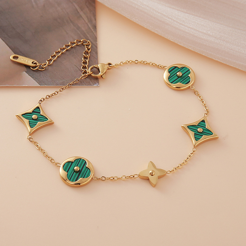 Trendy Enamel Flower Charm Bracelets – Bulk Jewelry Supplies for Wholesale