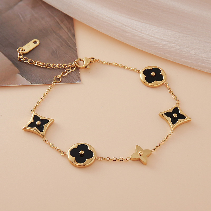Trendy Enamel Flower Charm Bracelets – Bulk Jewelry Supplies for Wholesale