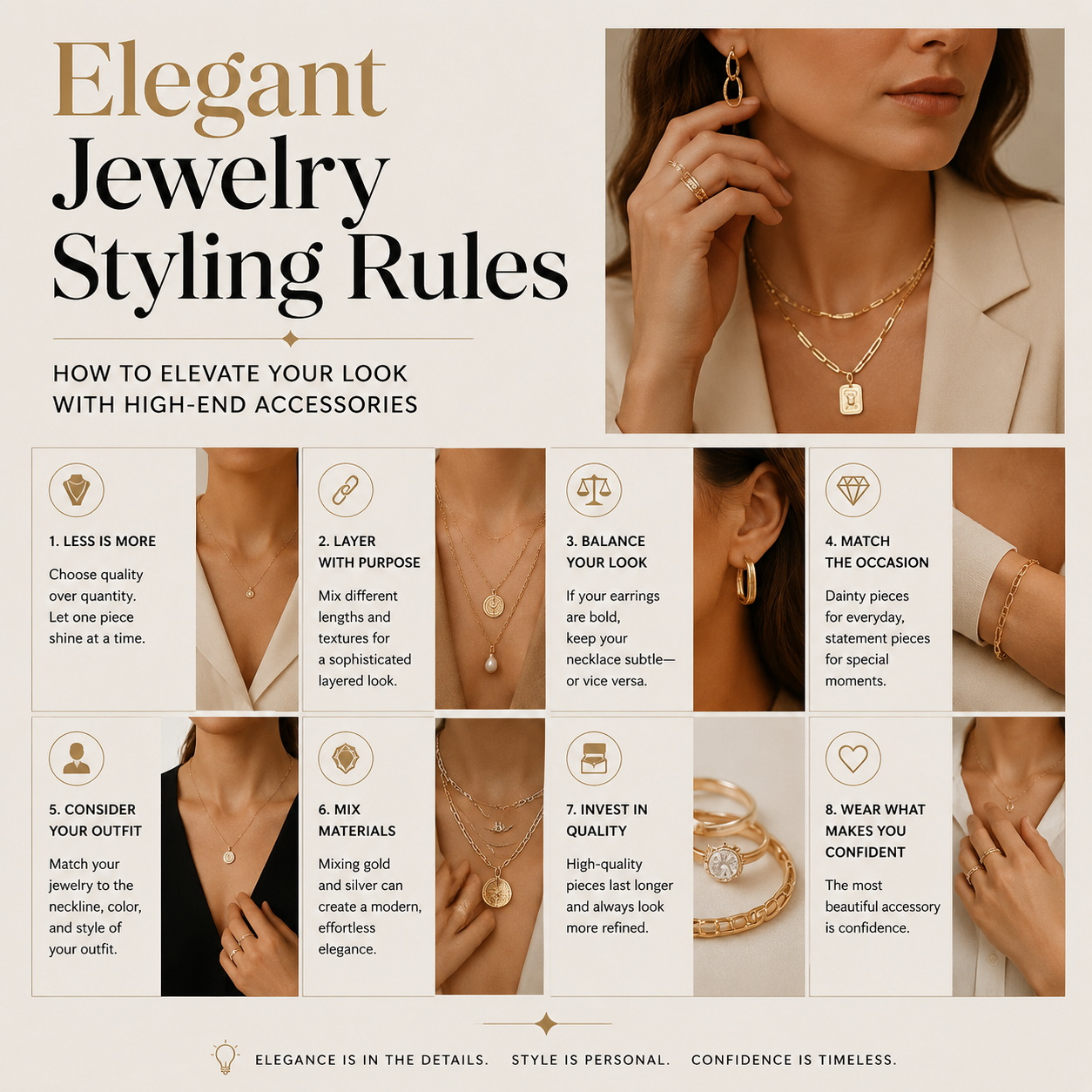 Luxury Jewelry Styling Rules for a High-End Look