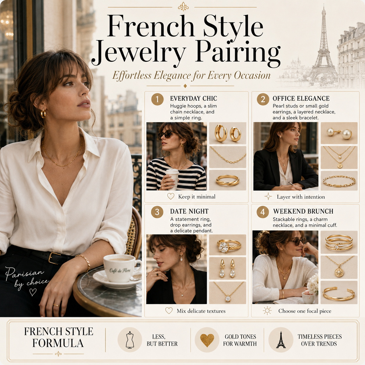 French Style Jewelry Pairing: Effortless Elegance for Every Occasion