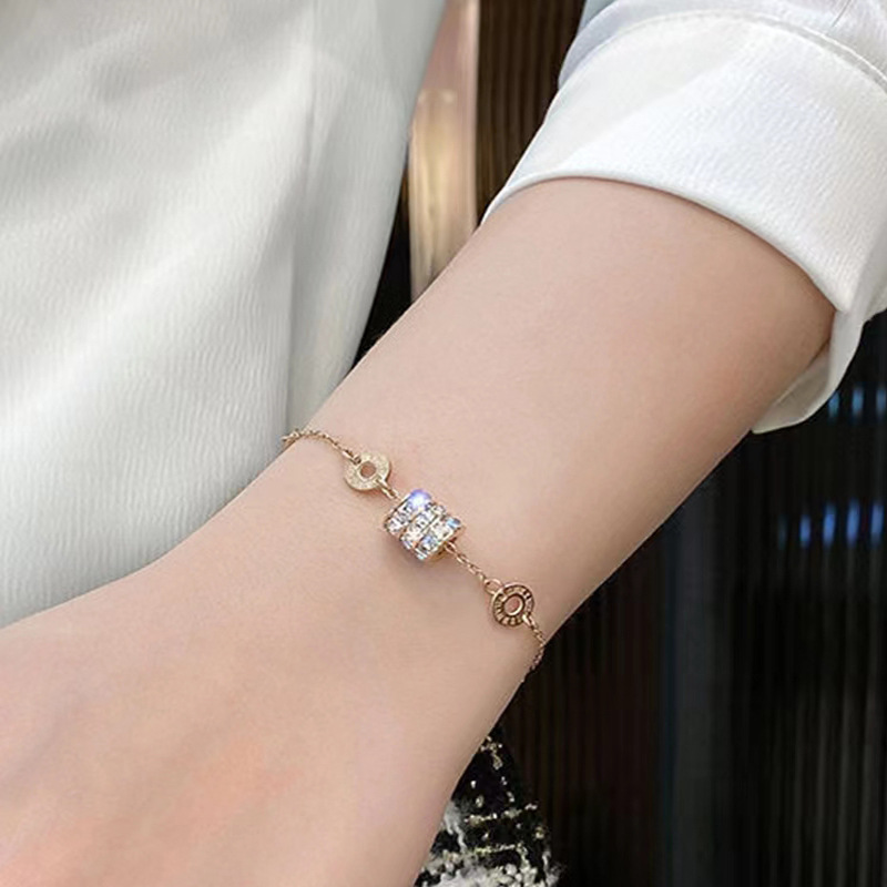 Elegant Gold & Silver Stainless Steel Bracelet for Women, Minimalist Jewelry