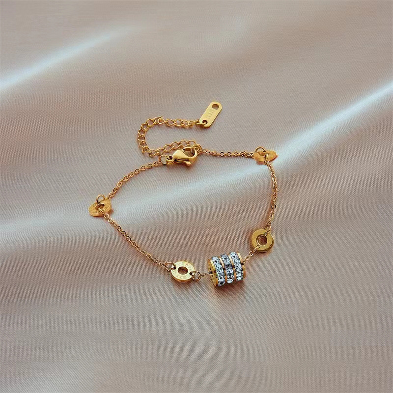 Elegant Gold & Silver Stainless Steel Bracelet for Women, Minimalist Jewelry