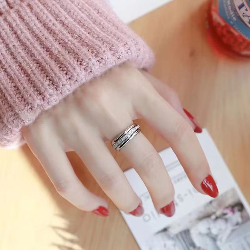 Minimalist Rose Gold Stainless Steel Ring for Women – Fashion Jewelry Wholesale Design