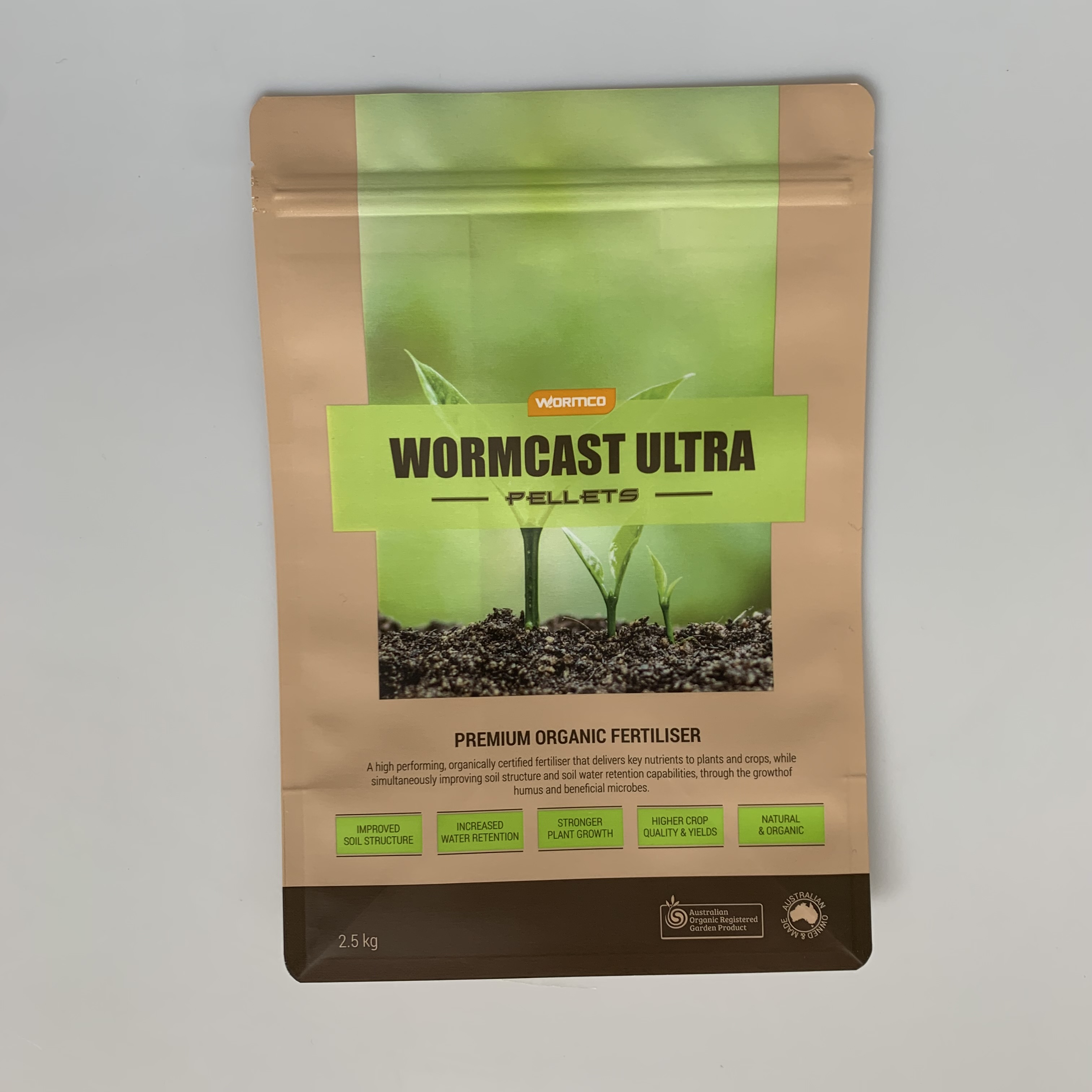 Square-Bottom Pouch for Organic Fertilizer