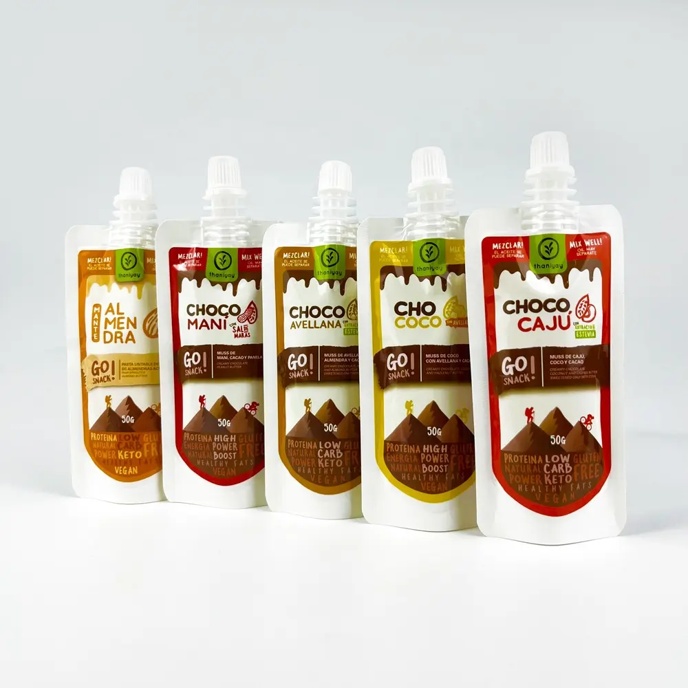 Spout Stand Up Pouch for Chocolate & Nut Spreads