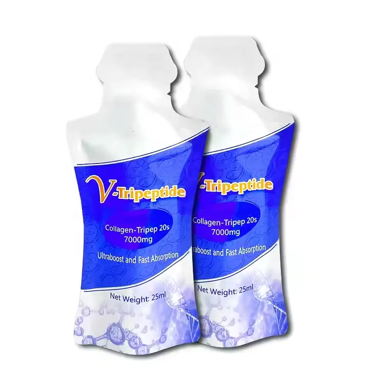 Bottle-Shaped Spout Pouch for Collagen & Liquid Supplements