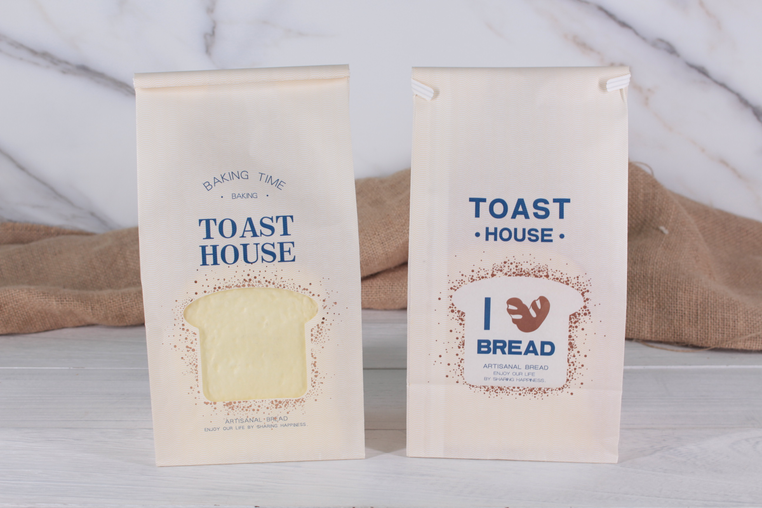 Kraft Baking Pouch with Iron wire