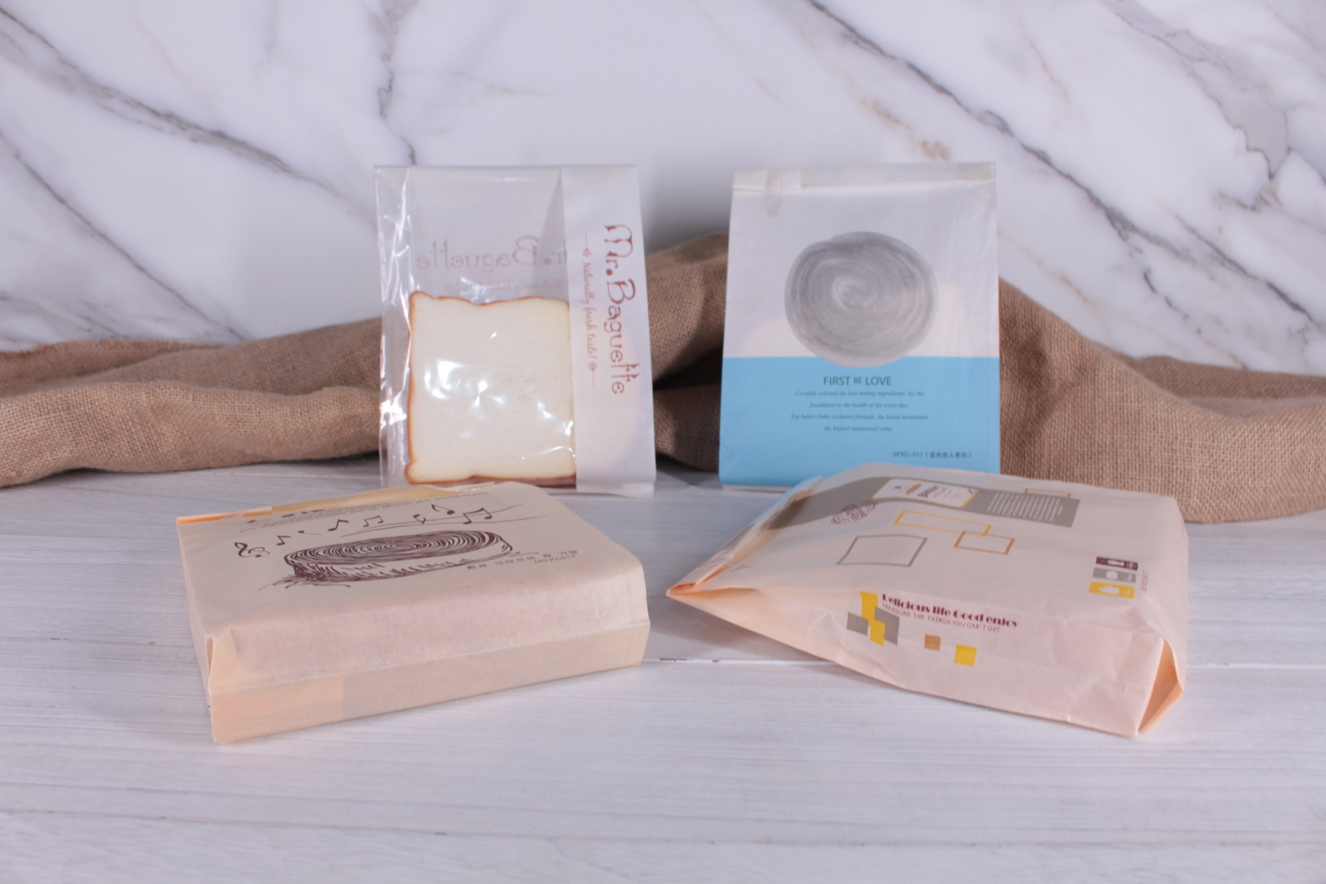 Small Kraft Bread Bag with Transparent Window