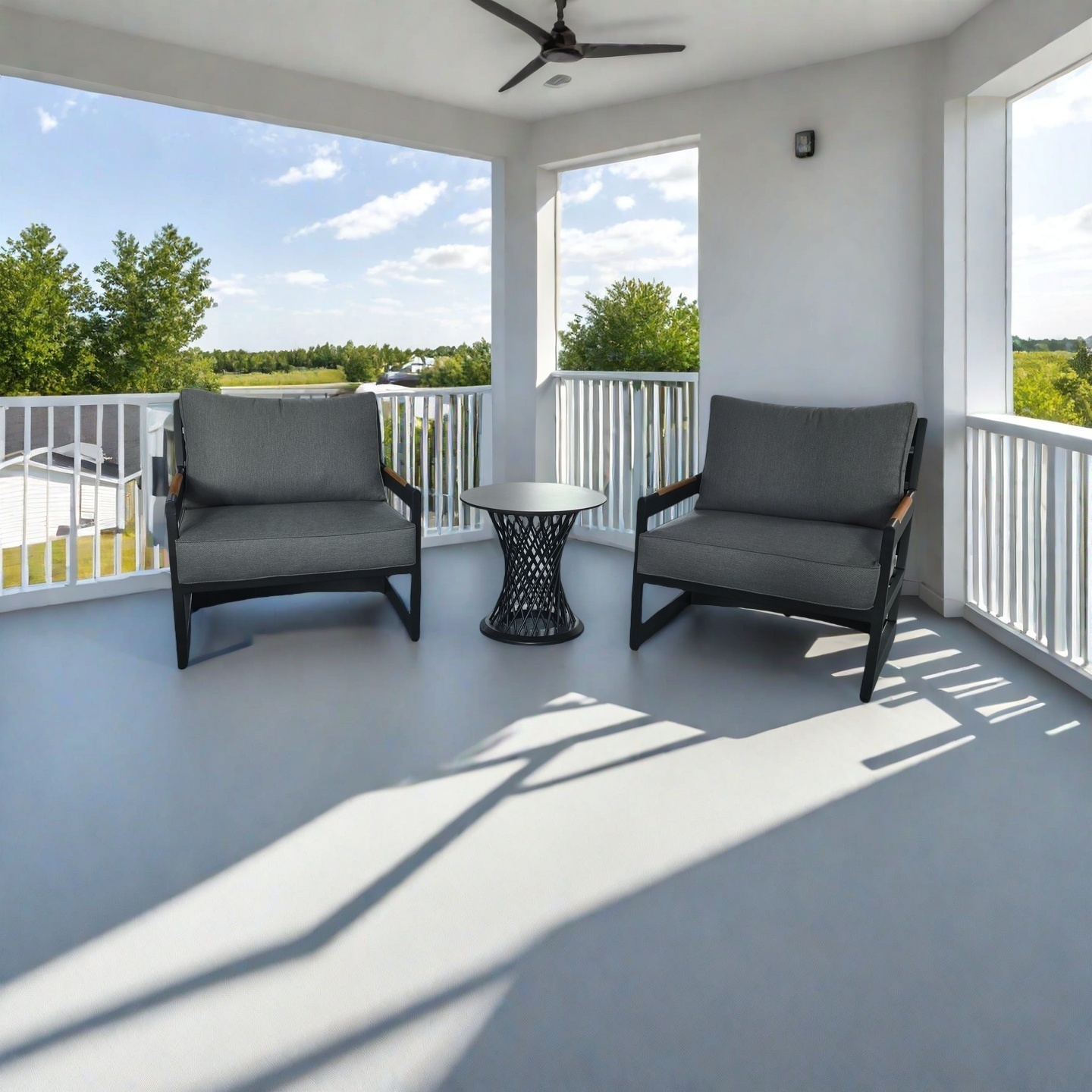 Aluminum Alloy Modern Outdoor Dining Set