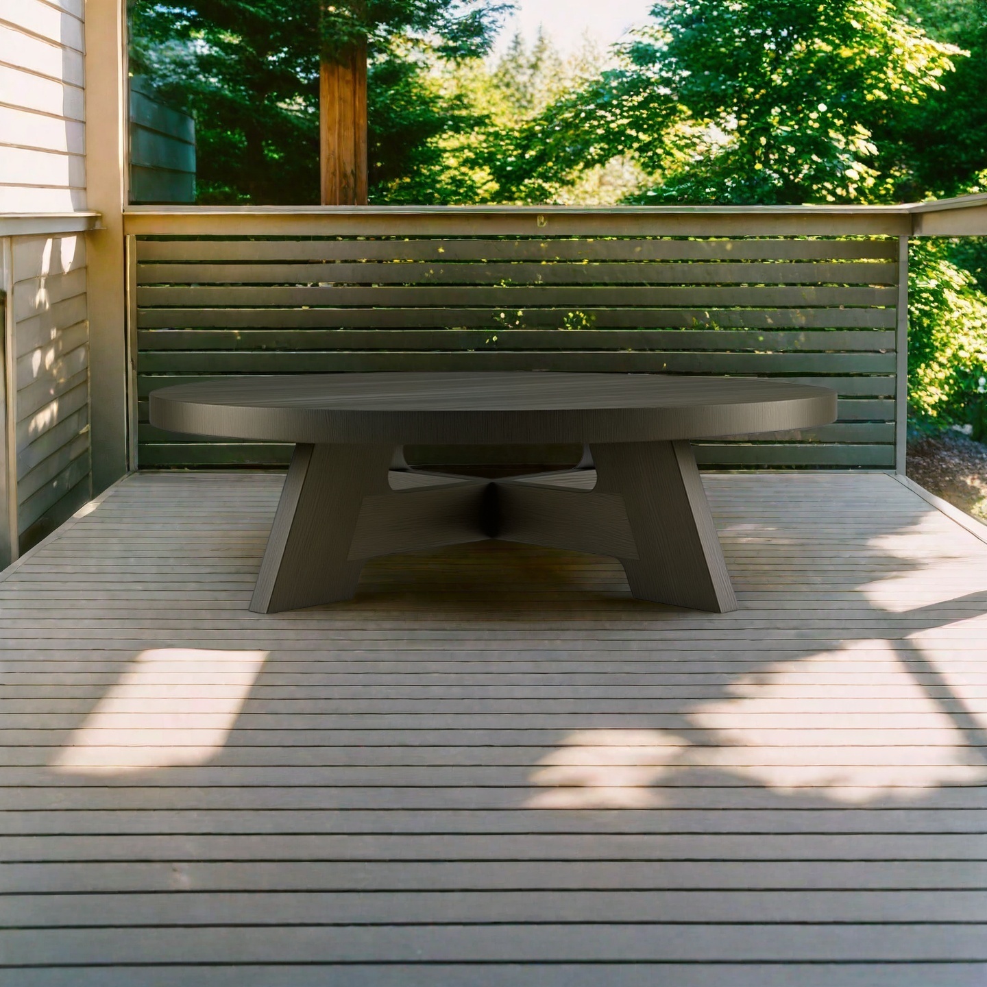 Customizable Solid Wood Coffee Table – E