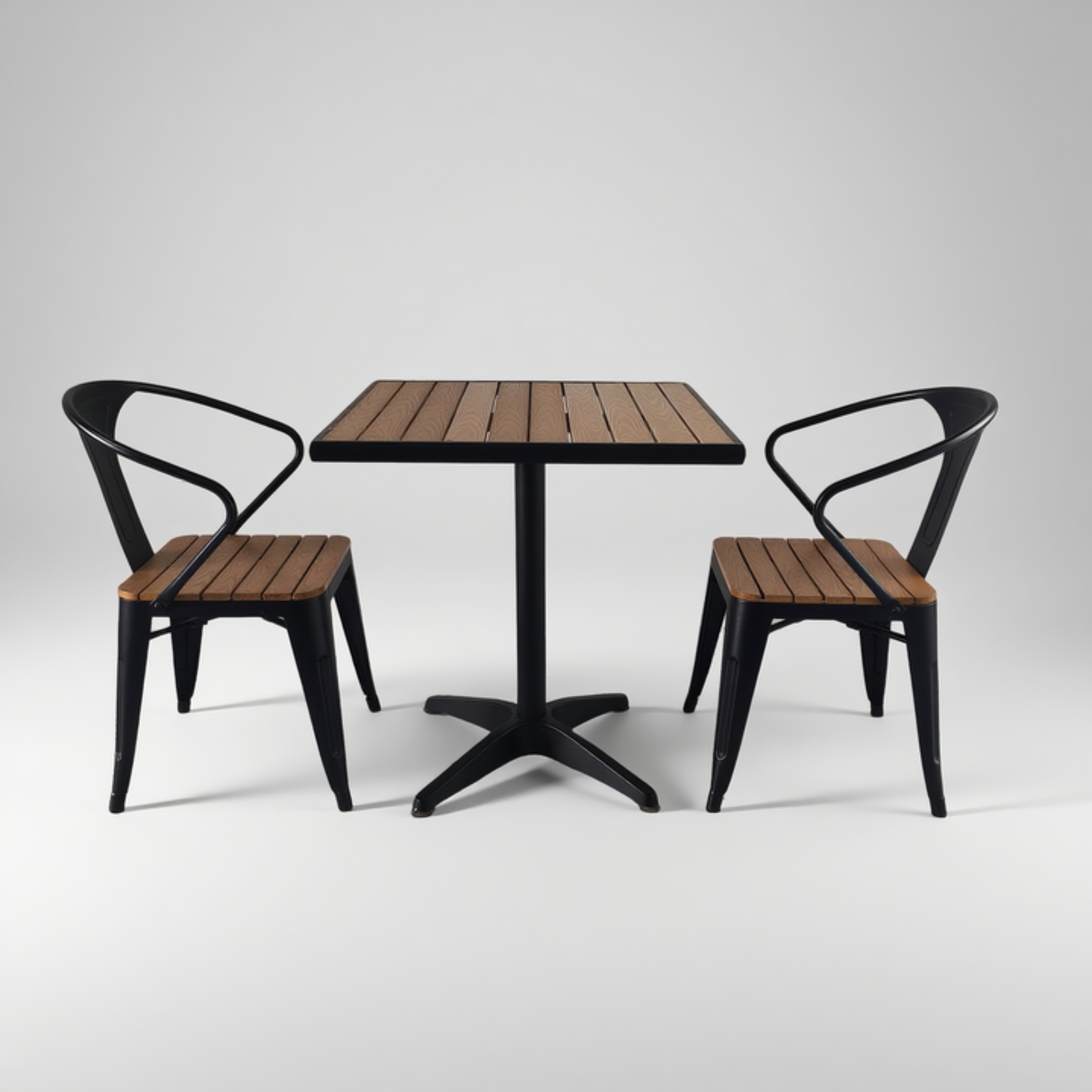 Outdoor Dining Table for Two with Plasti