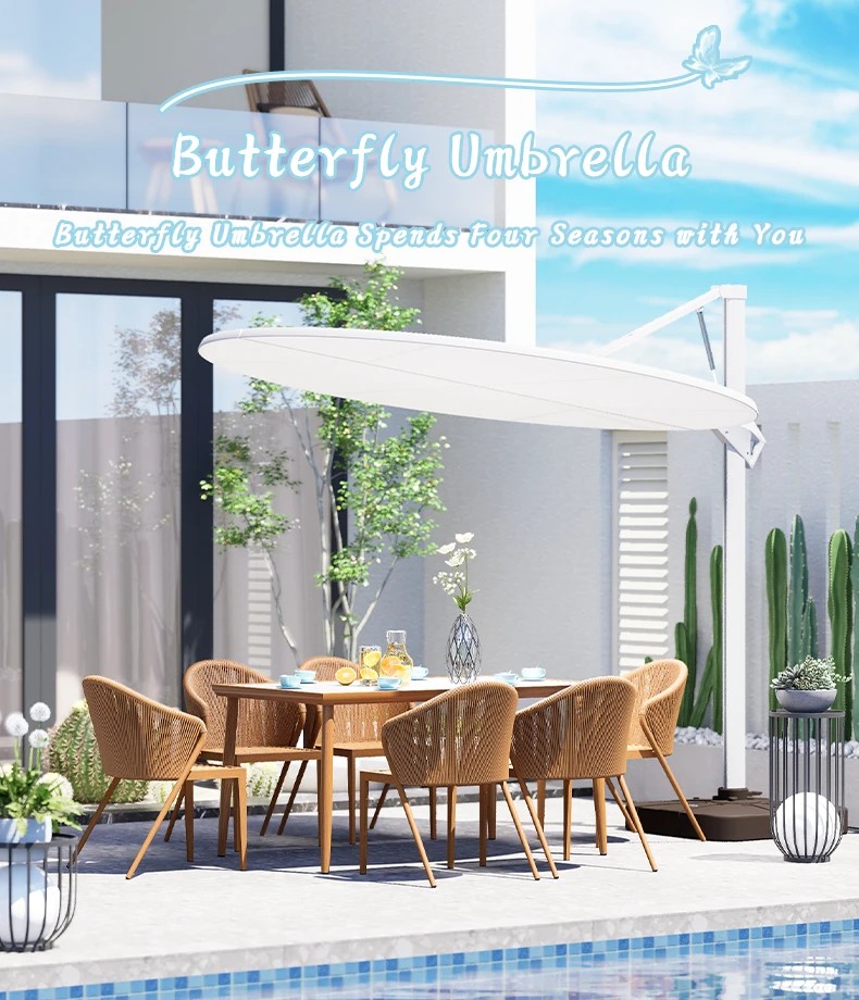 Patio Adjustable Butterfly Umbrella
