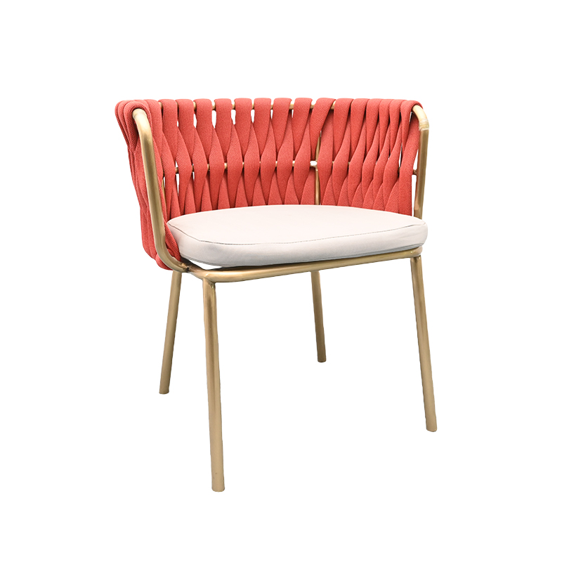 Stylish Woven Chair with Cushioned Seat – Available in Multiple Colors