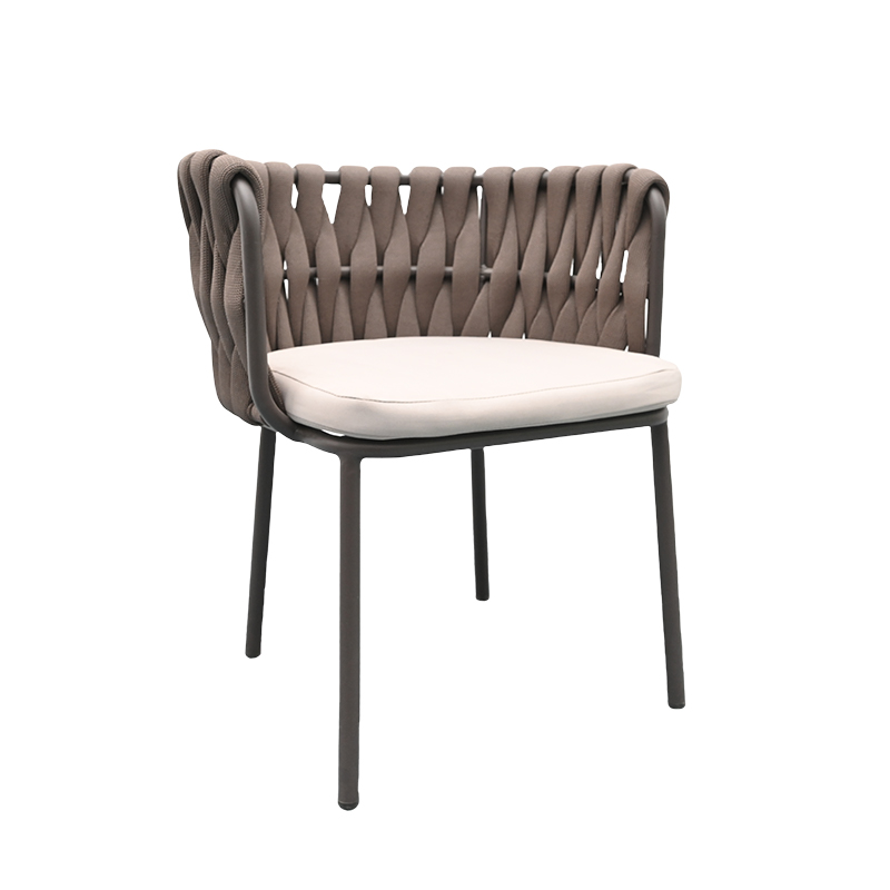 Stylish Woven Chair with Cushioned Seat – Available in Multiple Colors