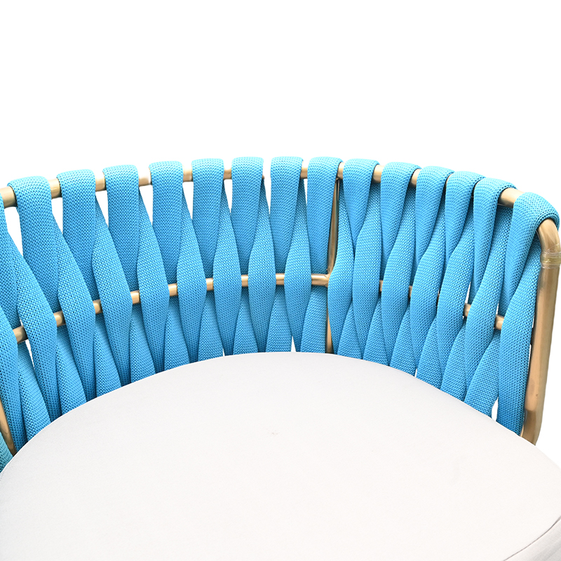 Stylish Woven Chair with Cushioned Seat – Available in Multiple Colors