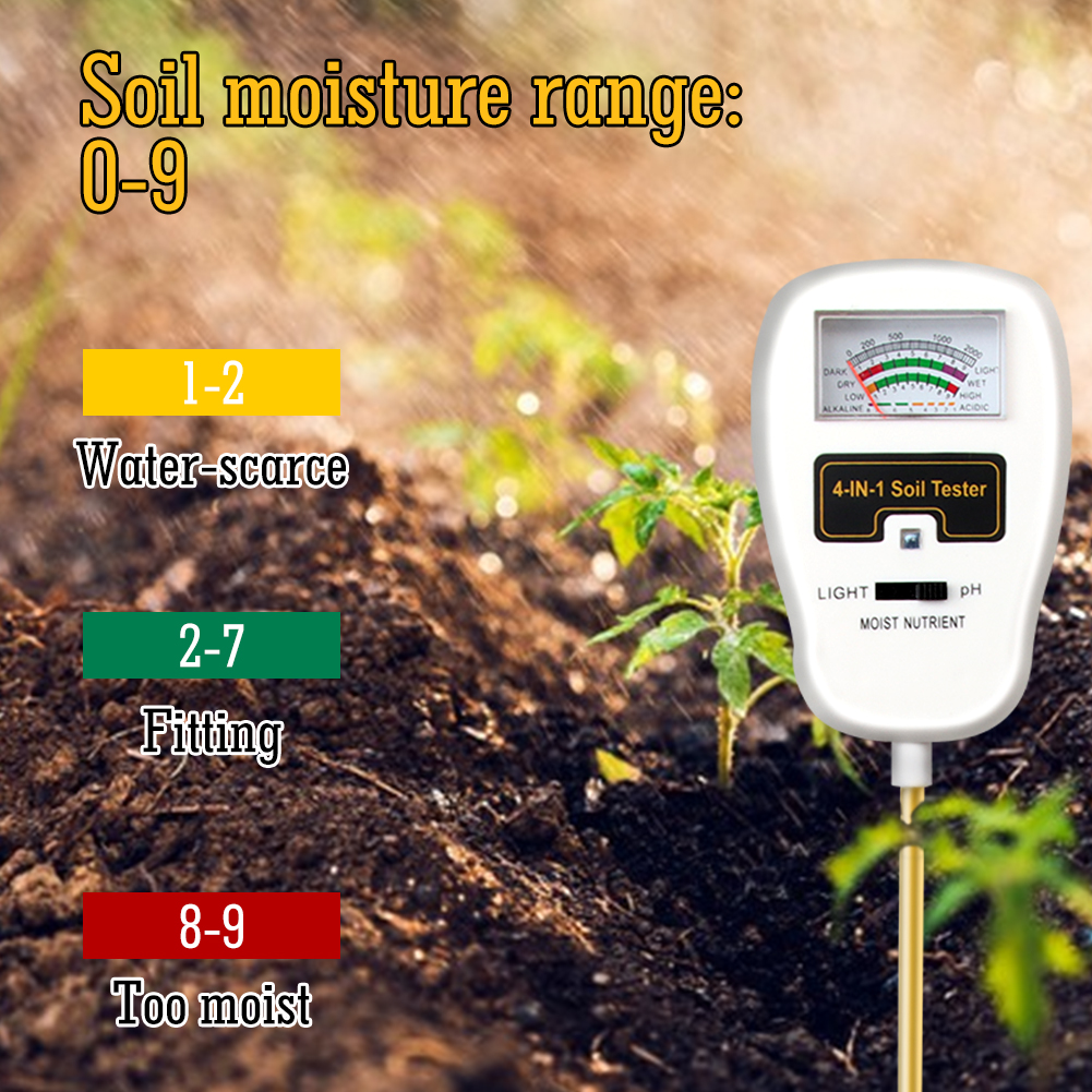 Laboratory Grade 4-in-1 Digital Soil pH Meter – ATC, Backlit, 0.1 Accuracy, Fast Response for Research & Education