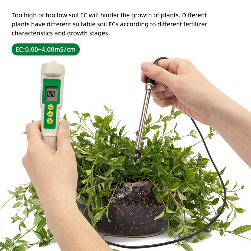 EC-3185 3-in-1 Soil EC/TDS/CF Tester – High Accuracy Probe for Gardening & Agriculture