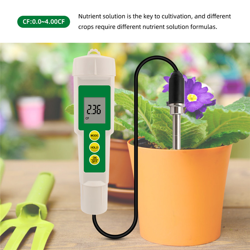 EC-3185 3-in-1 Soil EC/TDS/CF Tester – High Accuracy Probe for Gardening & Agriculture