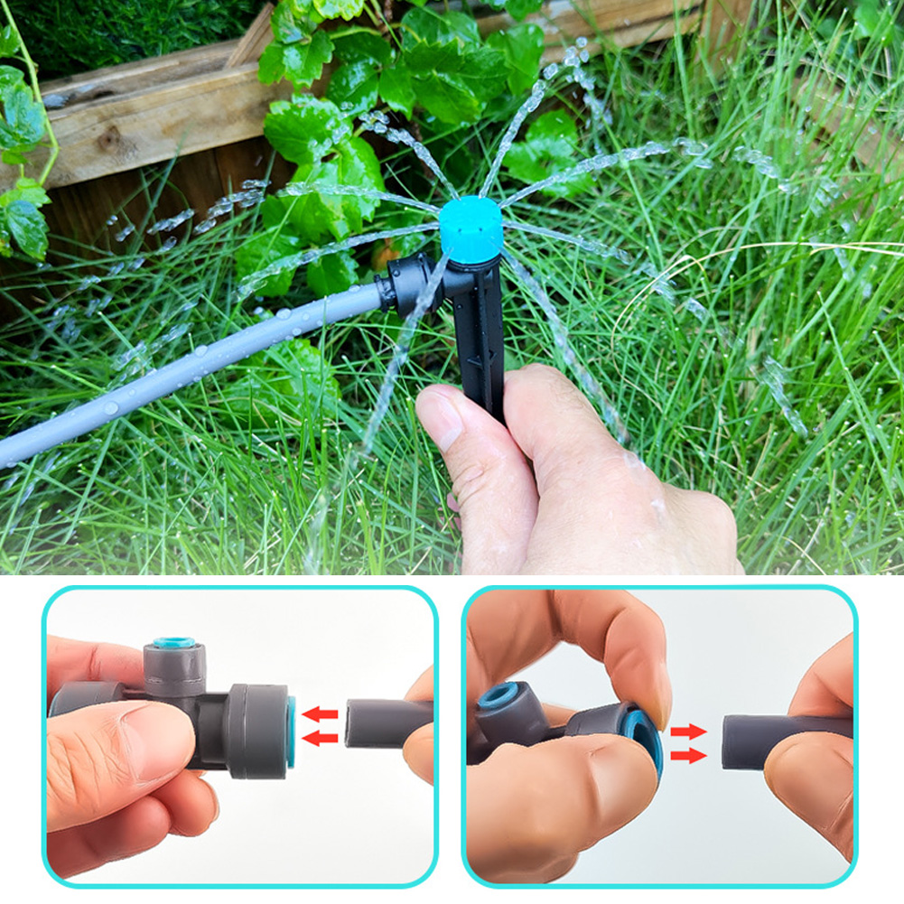 Bộ Hệ Thống Tưới Cây Tự Động - 15m Ống Nước, 12 Vòi Phun, Cài Đặt Dễ Dàng