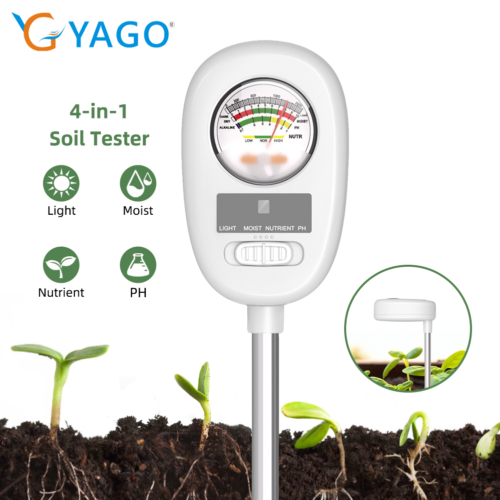 Revolutionary 4-in-1 Digital Soil pH Meter for Garden, Home, Agriculture, and Scientific Research – Accurate, Fast & Portable Solution