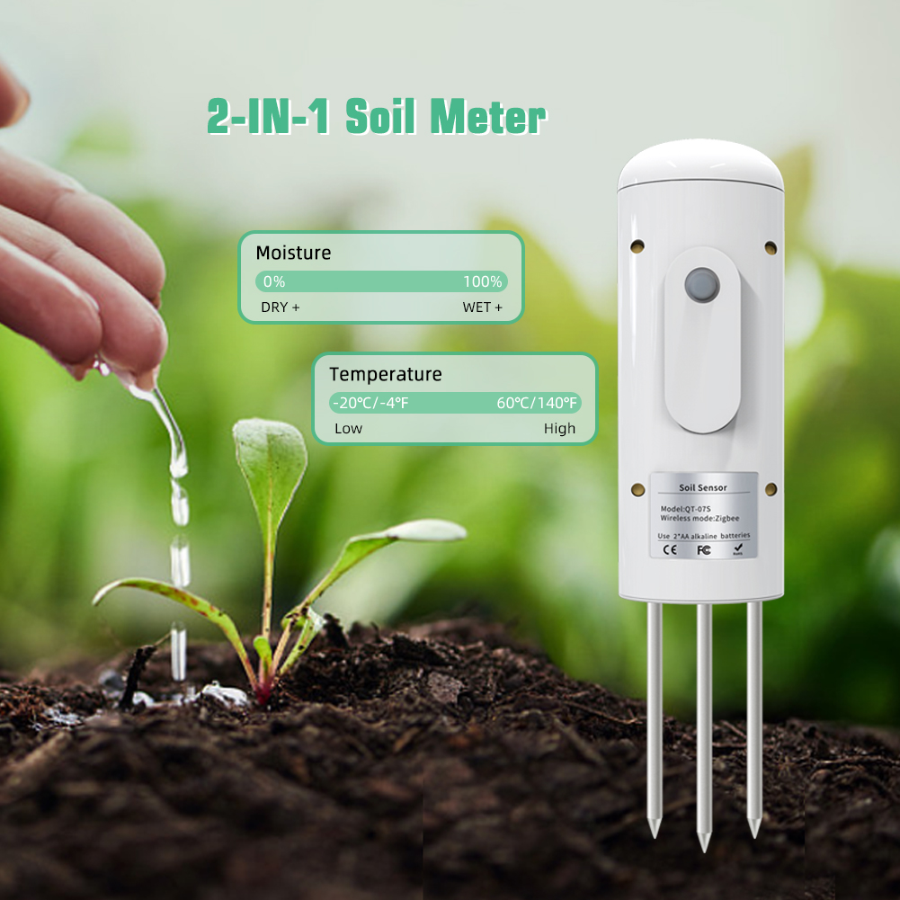 Professional Wireless Soil Temperature & Humidity Detector – Zigbee Graffiti for Industrial Use