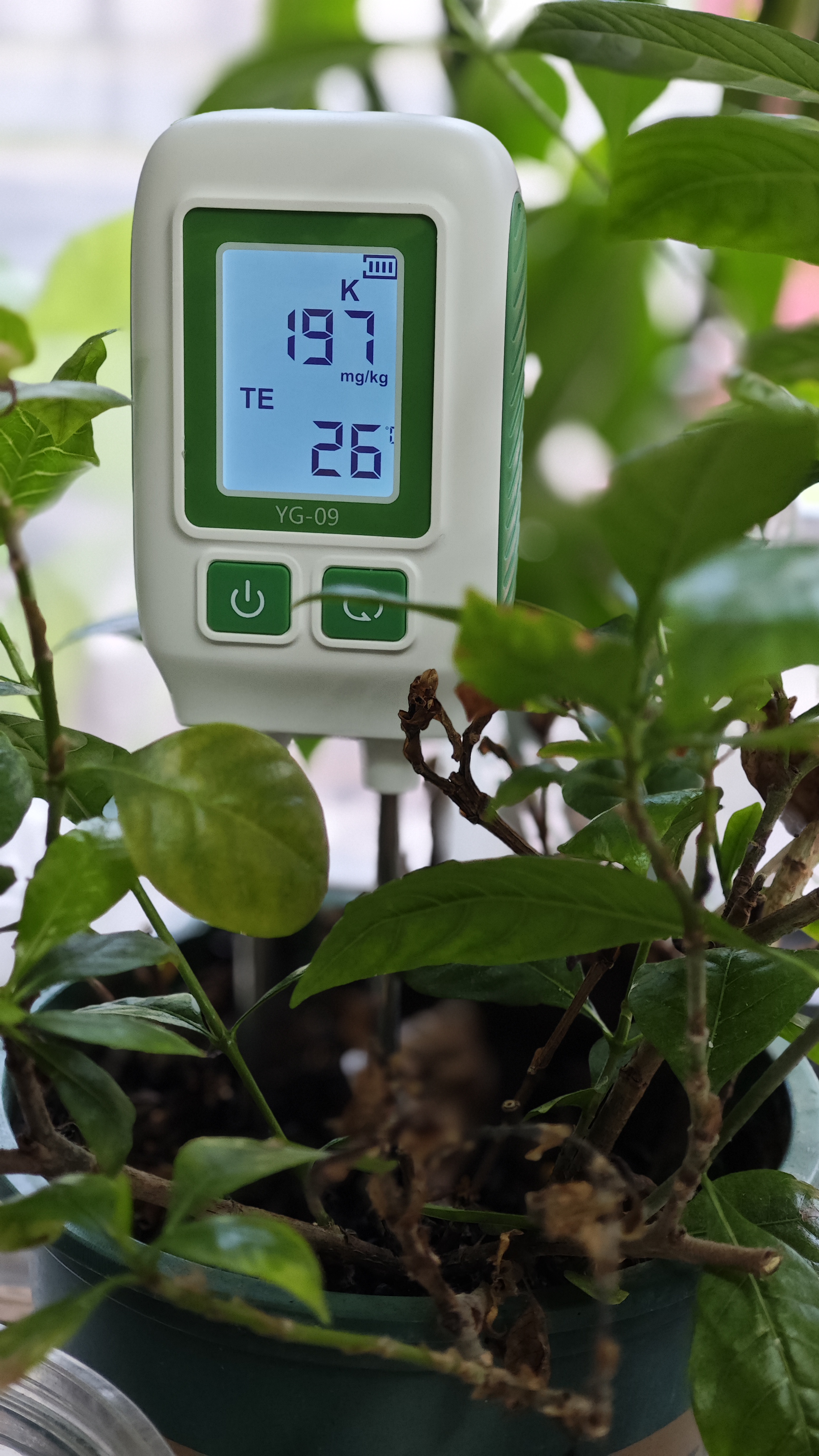 Medidor Digital de Suelo NPK y Temperatura – Portátil, Preciso, Pantalla Retroiluminada