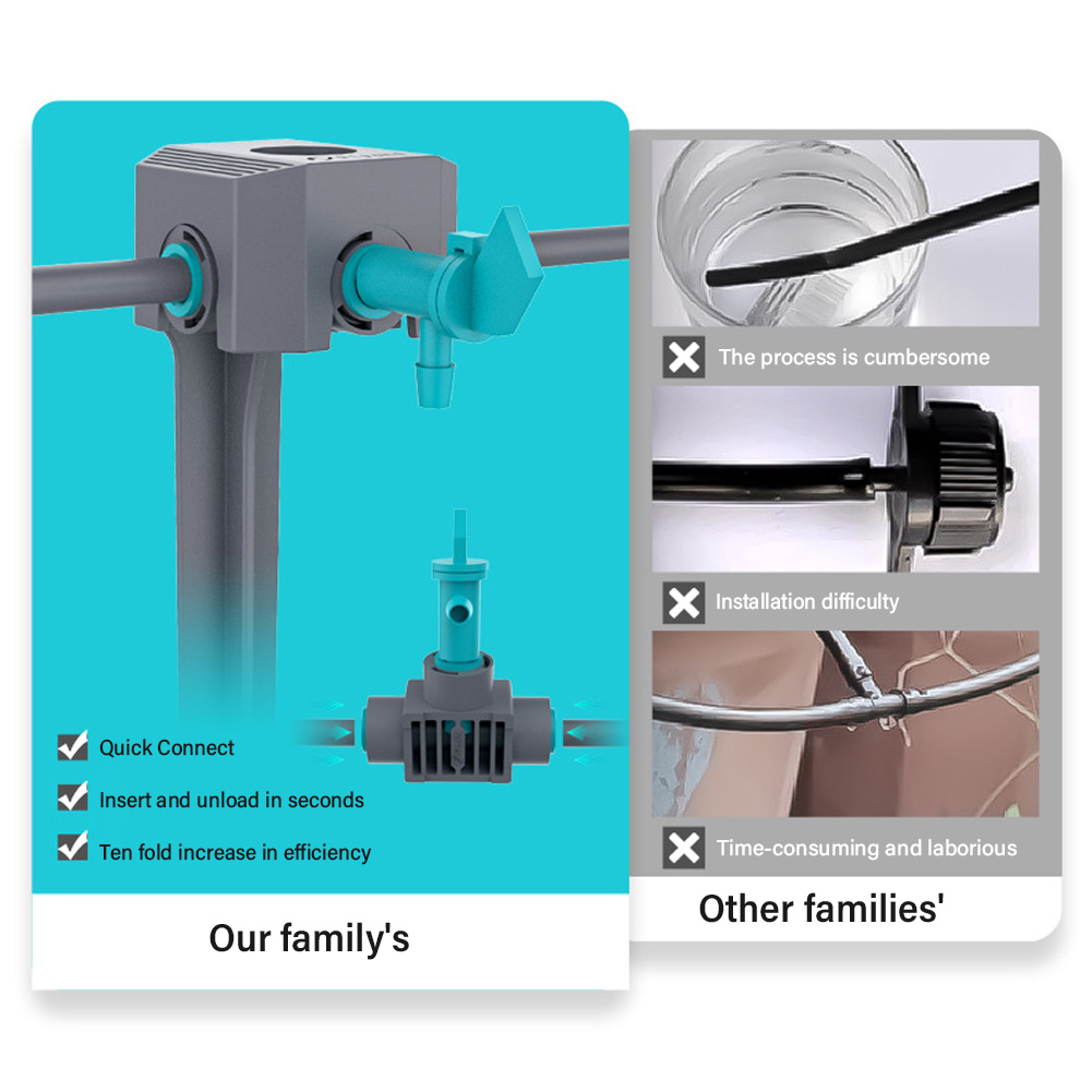 Vacation-Ready Automatic Plant Watering System – Digital Drip Irrigation Kit