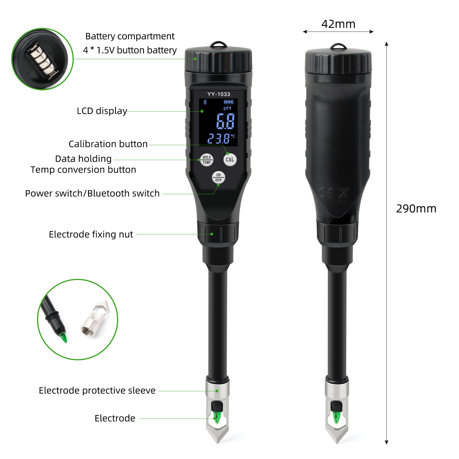 Advanced Soil pH Meter – High-Precision, Portable, and App-Enabled Tester for Serious Gardeners