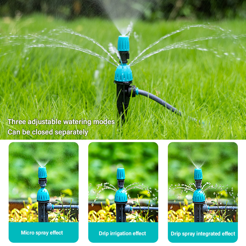 Irrigation Set with Timer, Adjustable Rotary Sprinklers, DIY Garden Watering Kit, Model 2501-Z004