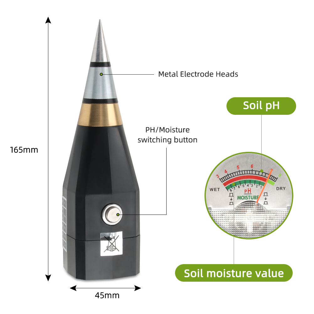 All-in-One Professional Soil Analysis Kit – pH, Moisture, NPK, EC & Light