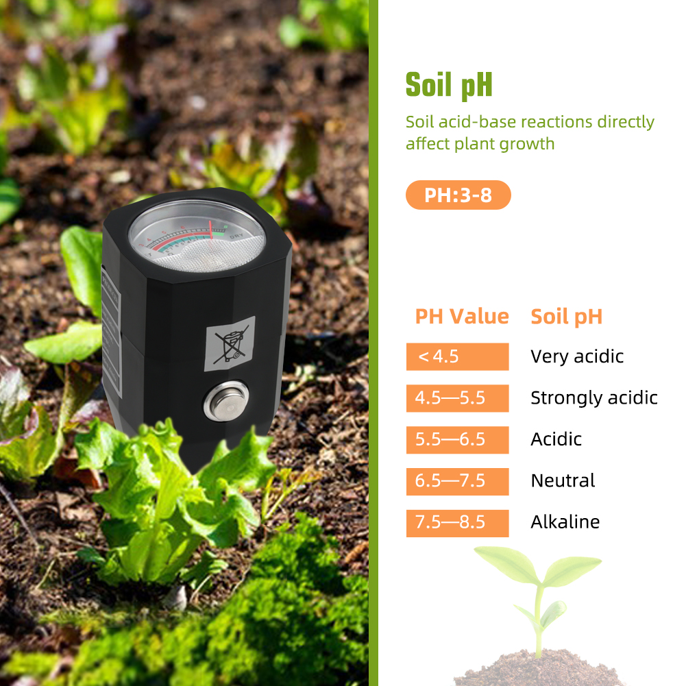 Handheld Soil pH & Fertility Analyzer for Home Garden & Agriculture