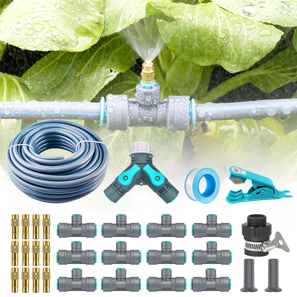Compact Balcony Drip Irrigation Kit with Dual Control Valve