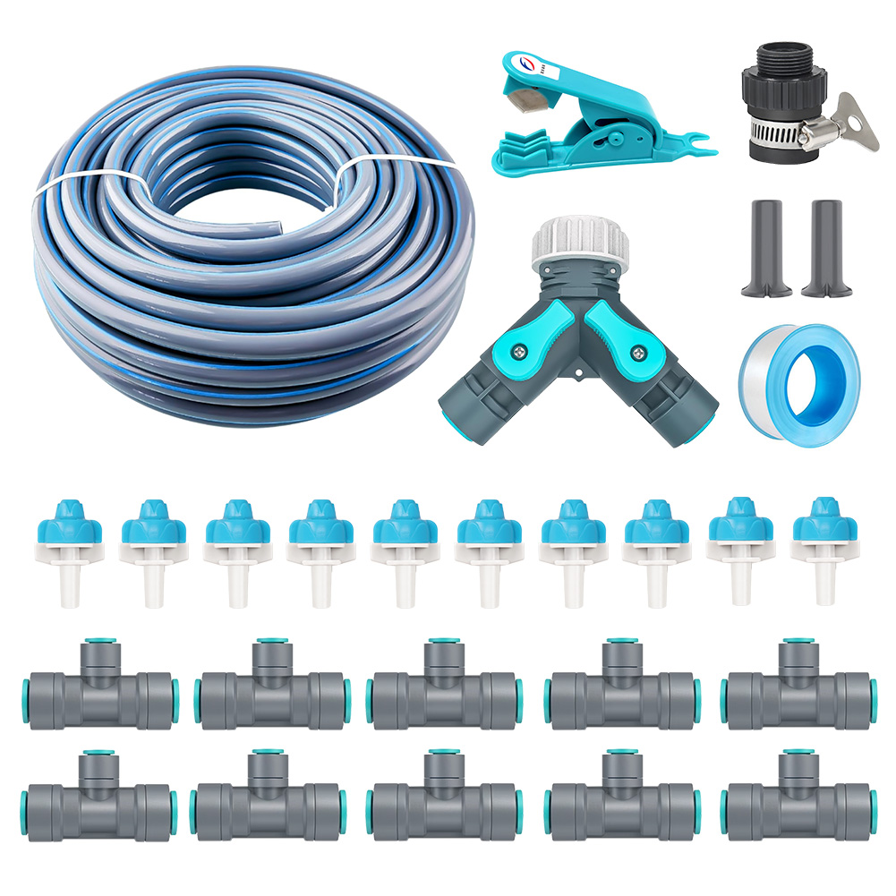 2501-Z002 LCD Timer Sprinkler Irrigation Kit – 10 Nozzle DIY Drip System for Garden Plants (Repost)